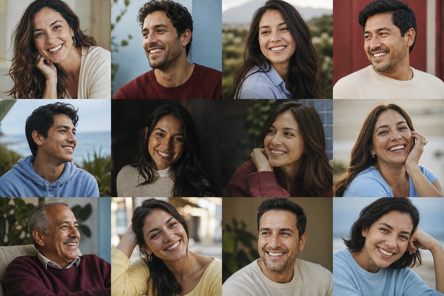 Personas sonriendo